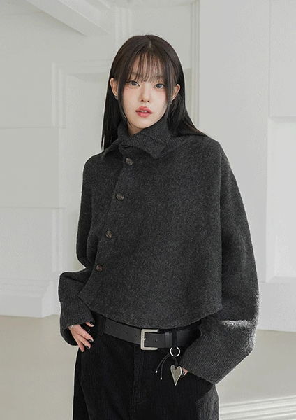 펜토 케이프 니트가디건