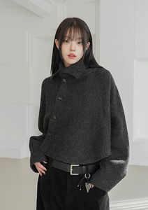 ペントケープニットカーディガン