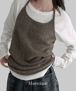 Nova Ribbed Loose-fit Round Neck Fleece-lined T-Shirt