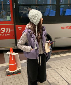 Newzel Flower Punching Knitwear Beanie