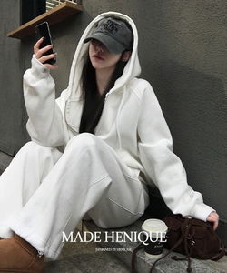 Pony Woolen Sheepskin Two-Way Loose Loose-fit Zip-Up - 5 Colors