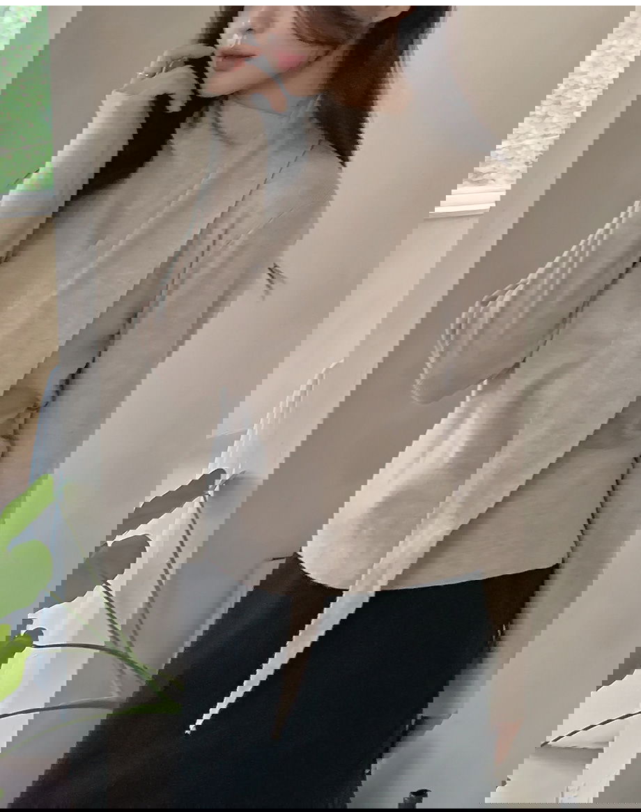 리리앤코 루시렌느 드레이프 머플러 니트