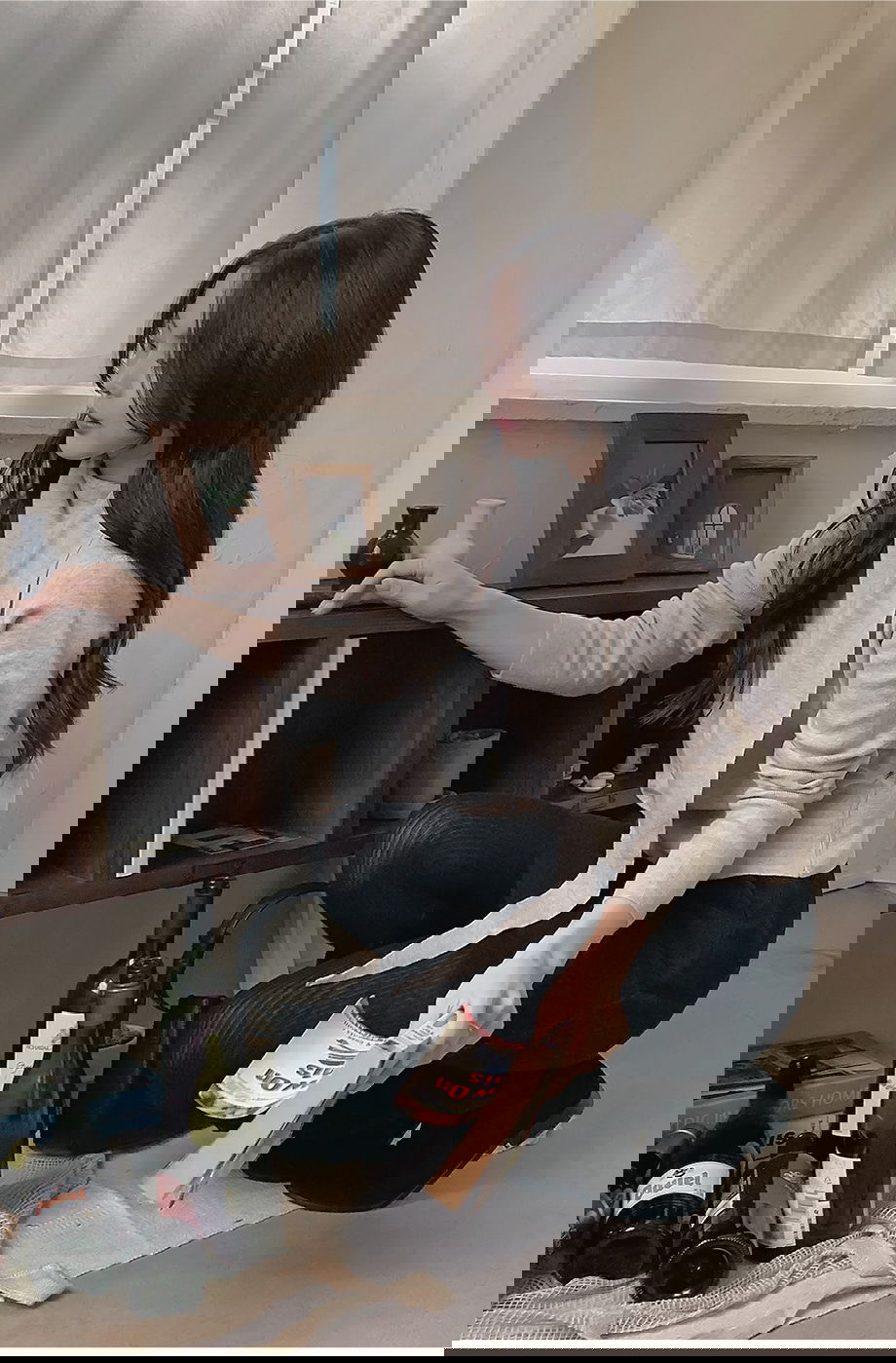 리리앤코 루시렌느 드레이프 머플러 니트