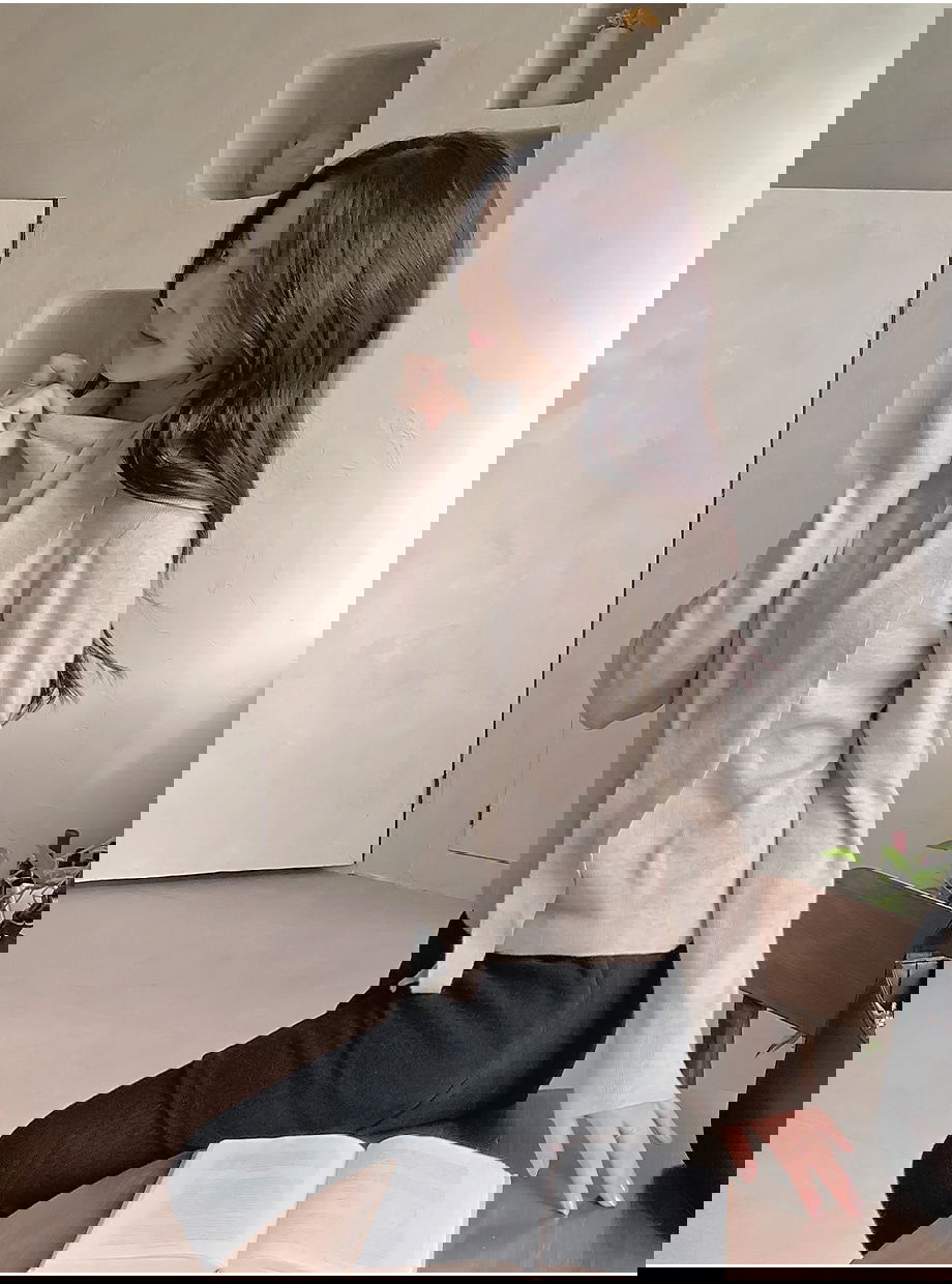 리리앤코 루시렌느 드레이프 머플러 니트