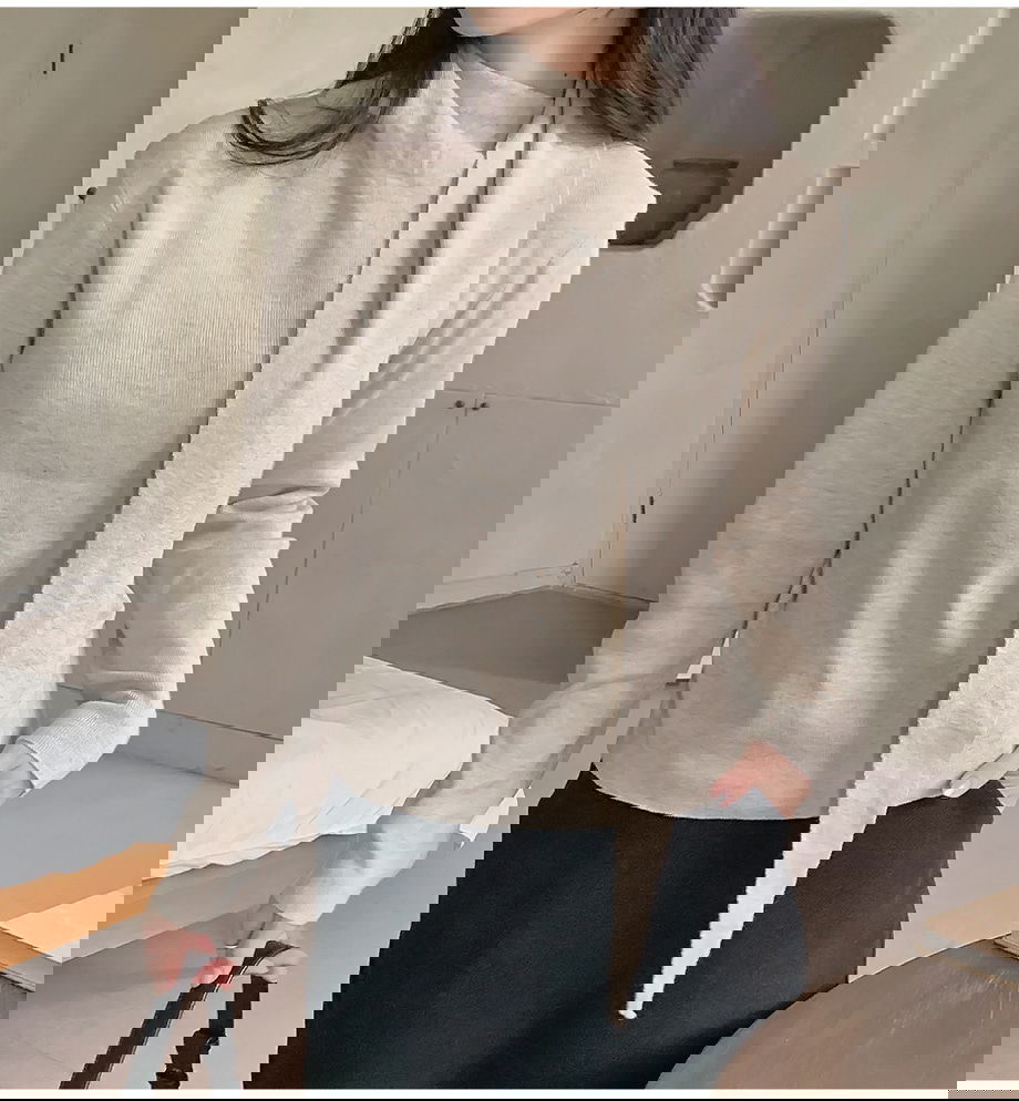 리리앤코 루시렌느 드레이프 머플러 니트