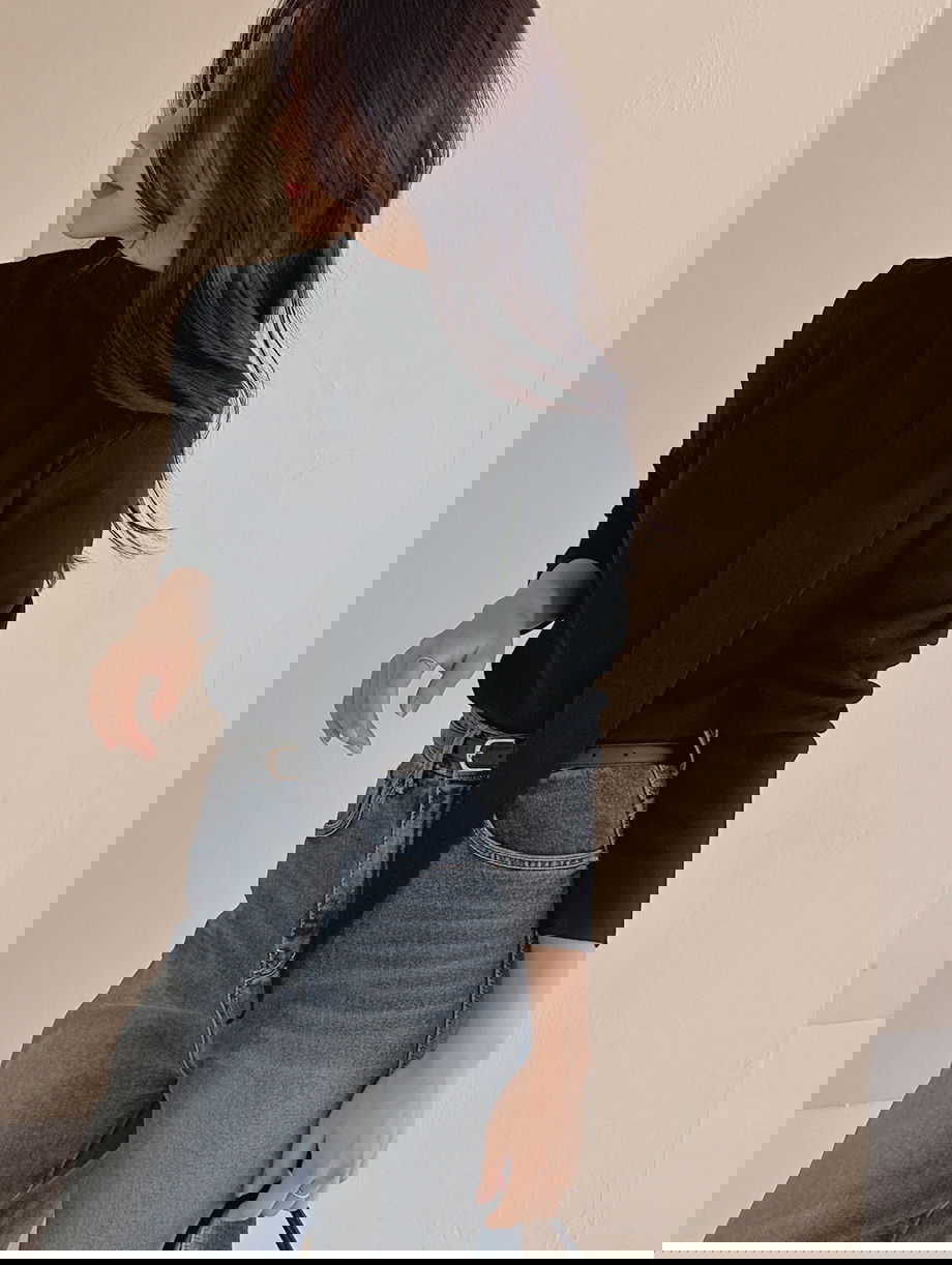 리리앤코 루시렌느 드레이프 머플러 니트