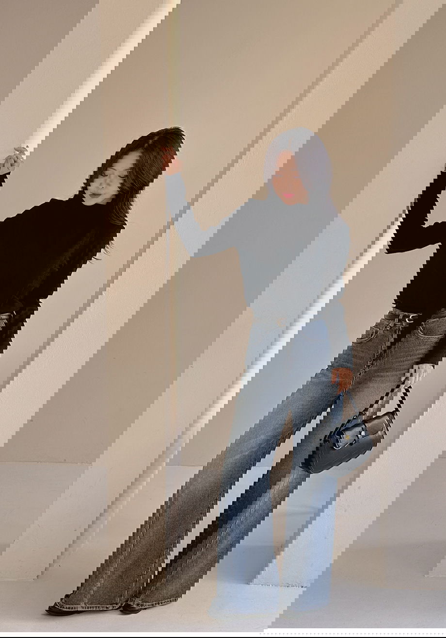 리리앤코 루시렌느 드레이프 머플러 니트