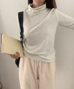 Azide Cotton Turtleneck T-shirt