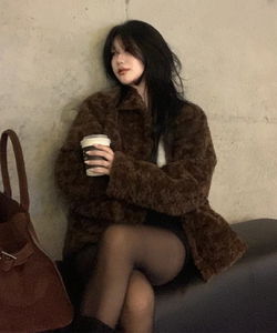 포에인 카라 퍼 자켓 -3 color