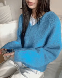 Rio Loose Overfit V-Neck Knitwear 