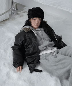 Lizel Fleece Crop Hooded Zip-Up