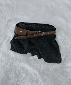 舒適針織鬆緊短褲