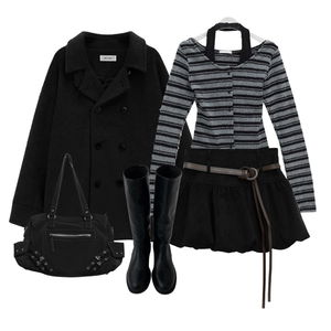 coat,Cardigan/Vest,skirt 코디