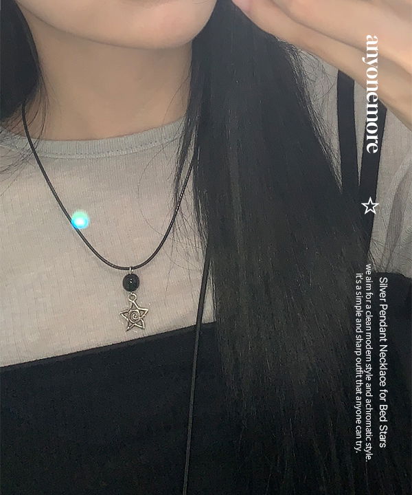 球狀流星吊墜銀項鍊