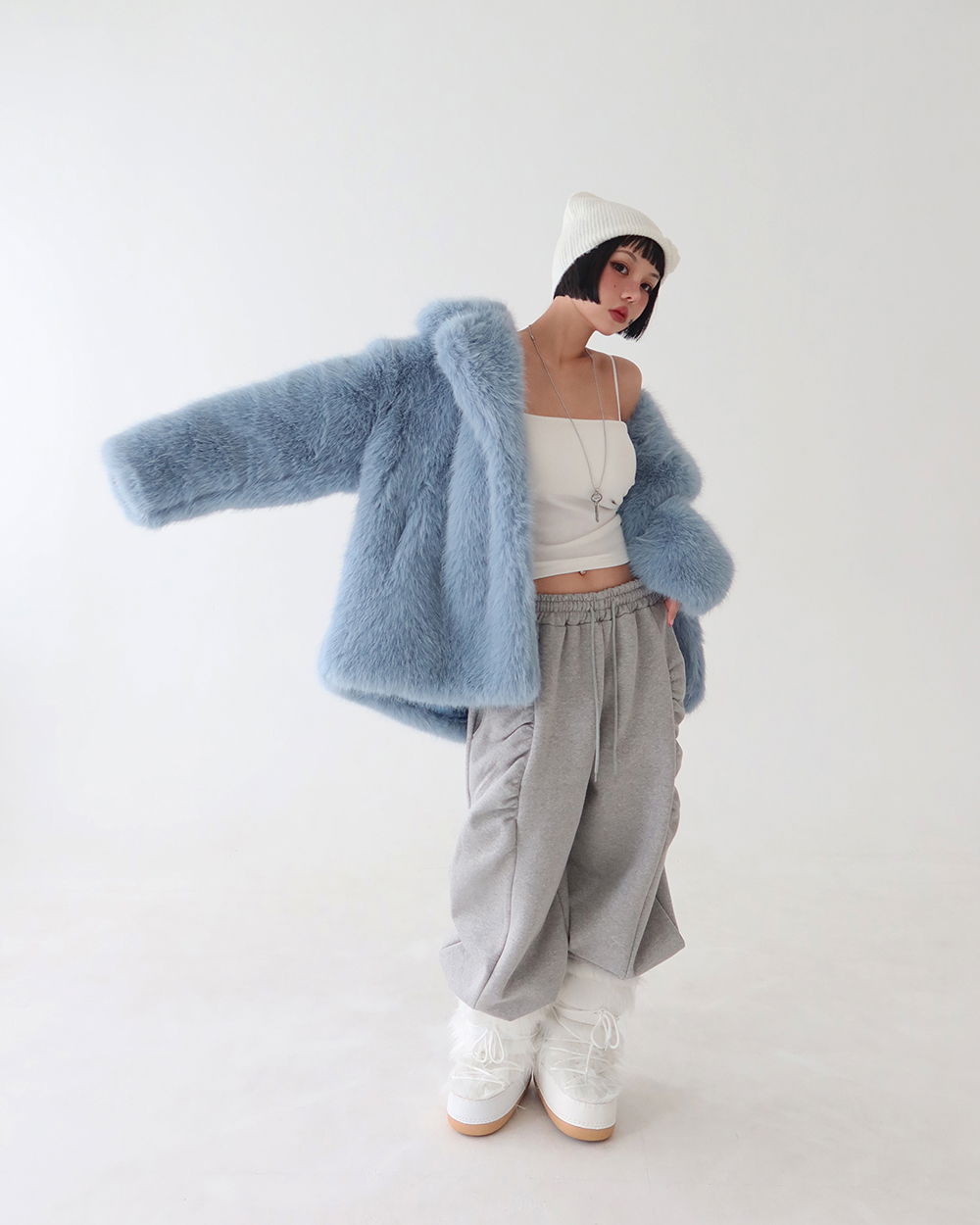 모자 모델 착용 이미지-S1L65