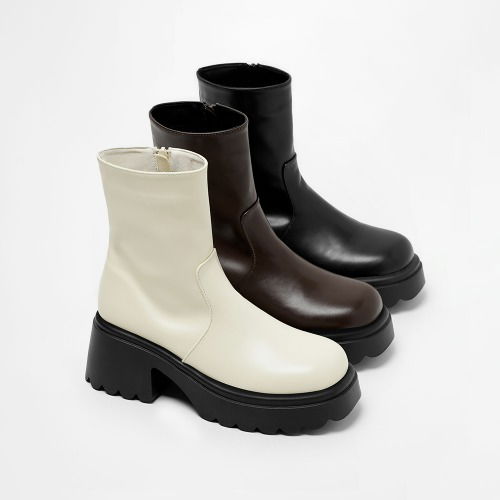 カーダーフラットフォームアンクルブーツ