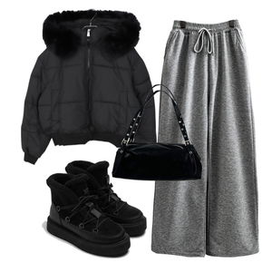 팬츠,부츠,패딩자켓 코디