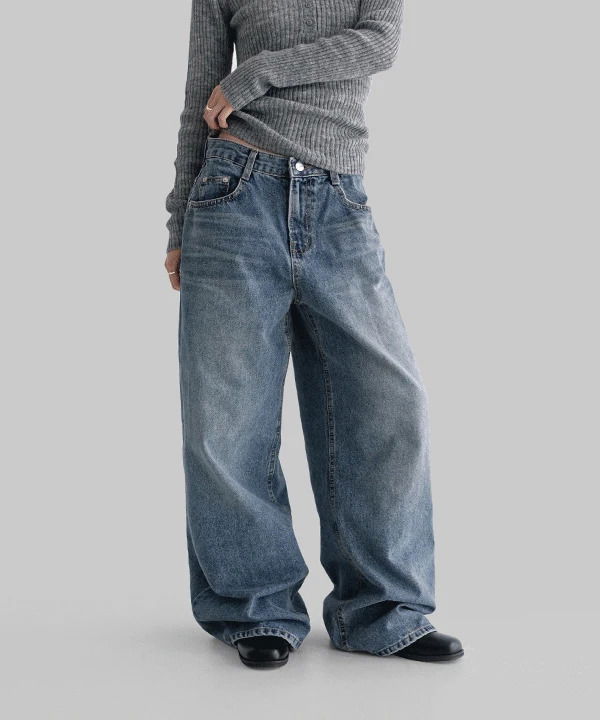 Moren wide denim pants 牛仔裤