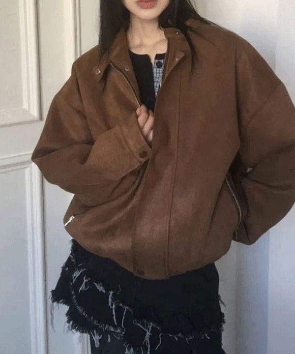 D93 Button High Loose-fit Blue Jacket Jacket