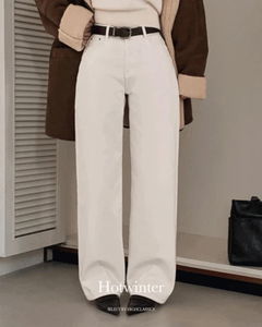 Hot Winter Fleece-lined Winter Pants Cotton Wide Long Pants