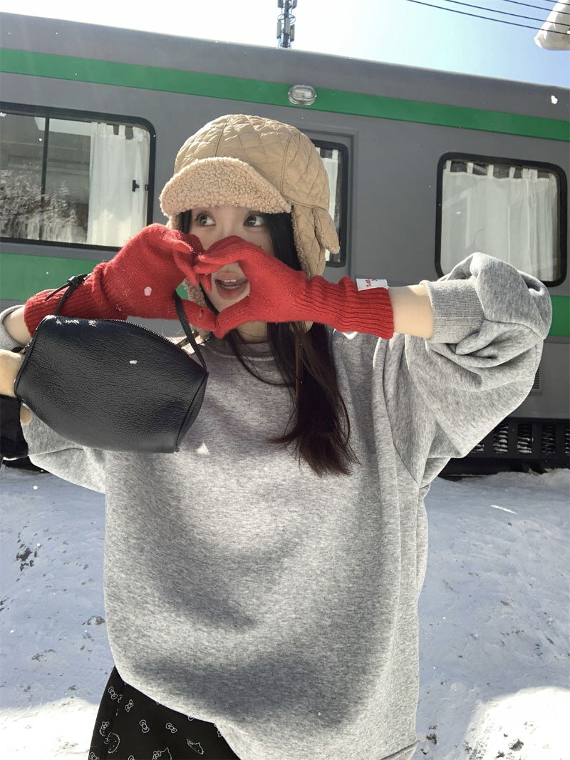 긴팔 티셔츠 모델 착용 이미지-S1L30