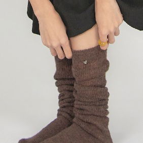 Heather Rib Daily Long Socks AC009