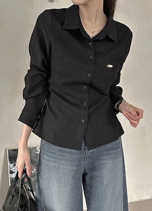 이젤디빈 피치기모 스트랩 셔츠