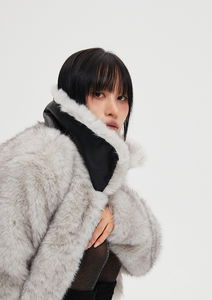 Fur crop jacket