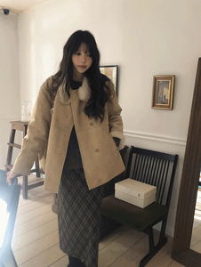 溫蒂亞高領羊毛絨外套