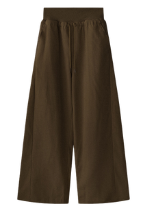 하츠 사이드핀턱 코듀로이 골덴 벨벳 와이드 밴딩 하이웨스트 팬츠