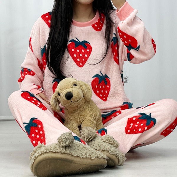 粉色睡衣家居套裝