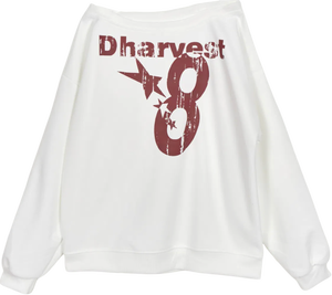 Harvest Off-Shoulder Long Sleeve Sweatshirt TS072