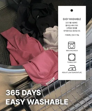 [EASY-FIT] 워셔블 보트넥 티셔츠 (건조기가능)