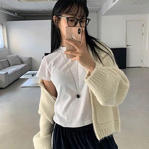 베이직 앙고라 반팔 T