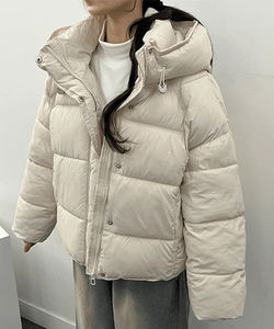 Mochi high-neck hooded padded Jacket