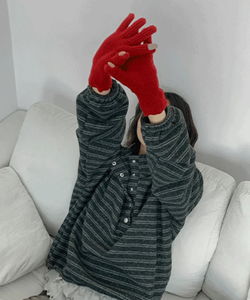 ノイツフラワーニットグローブ