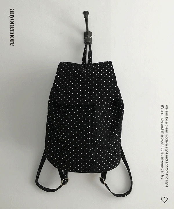 Salvation Dot Polka Dot Mini Canvas Backpack 帆布包