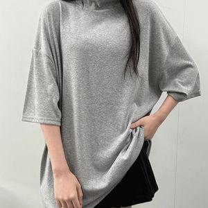 1+1/오버핏❤ 박시 반목 반팔 폴라티