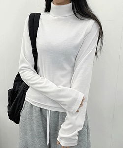 1+1/7 Colors❤ Cozy Fleece-lined Ribbed Turtleneck T-shirt