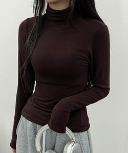 1+1/Pretty colors❤ Yuto chewy Turtleneck T-shirt