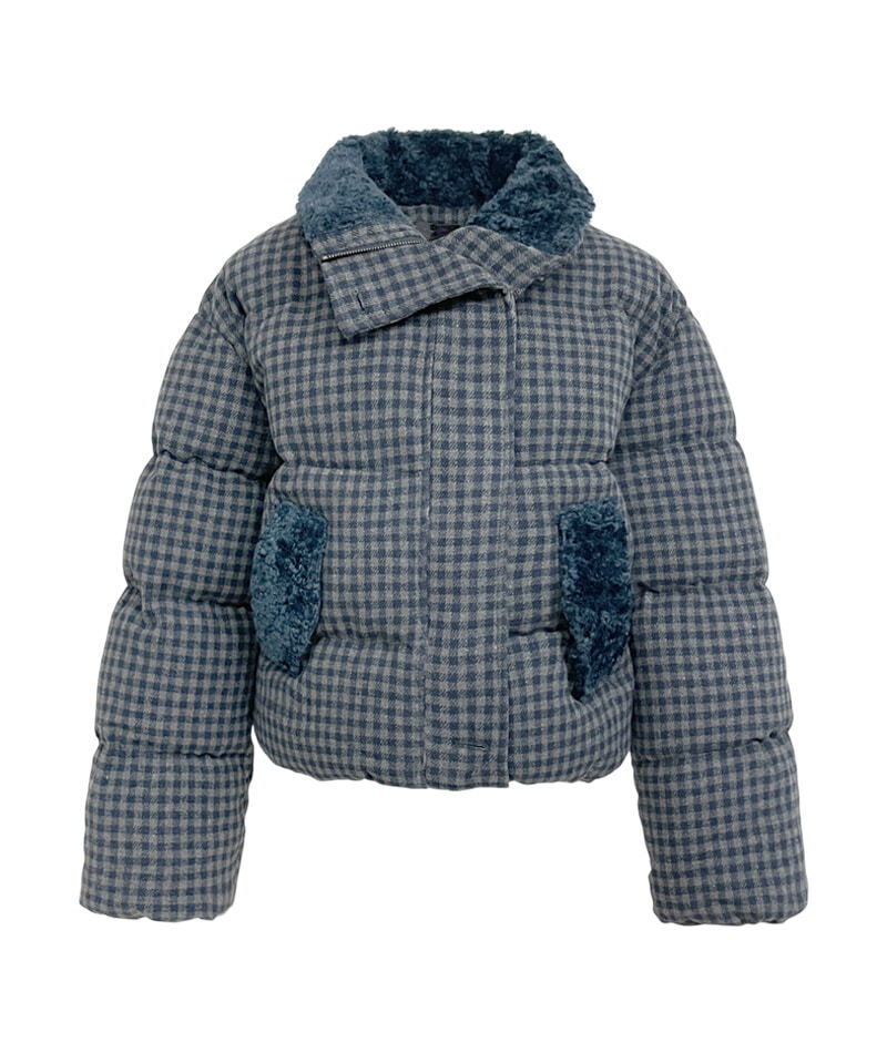 Rowan Fuzzy Check Padded Jacket