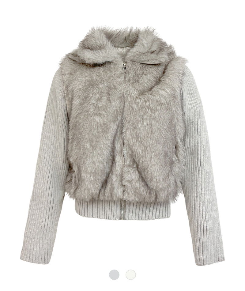 羊毛絨連帽拉鍊外套