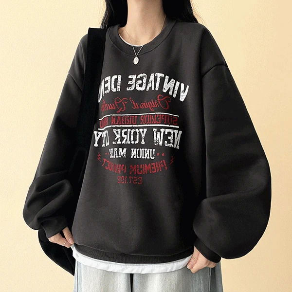 프리미 빈티지 기모맨투맨 (5color) H&L