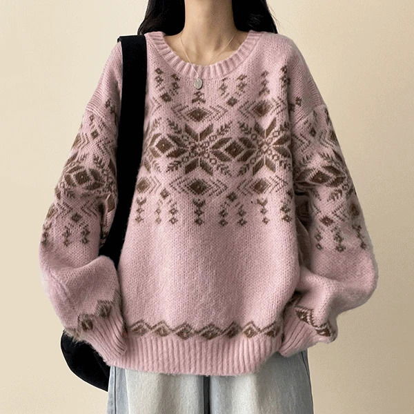 토즈 폭닥 눈꽃니트 (3color) H&L