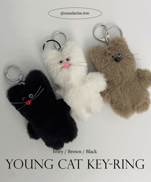 Youngi cat doll keyring Airpod keychain 3 colors