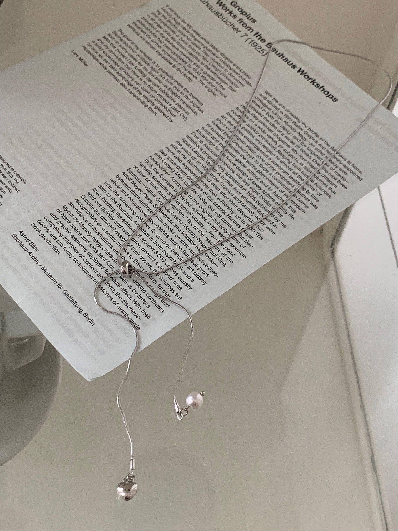 love pearl drop necklace (Delayed delivery)