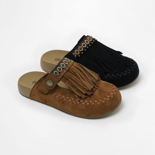 Chevret Fringe Two-Way Clog Mule, More Comfortable MLSDR3h860
