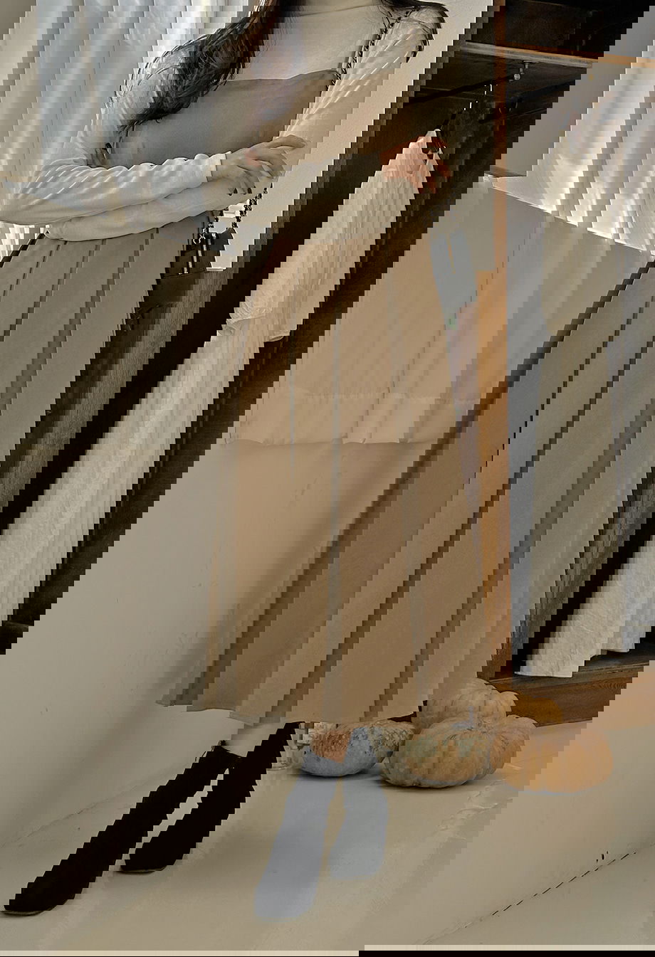 리리앤코 (끈조절) 포레스니 뷔스티에 플리츠 롱 원피스