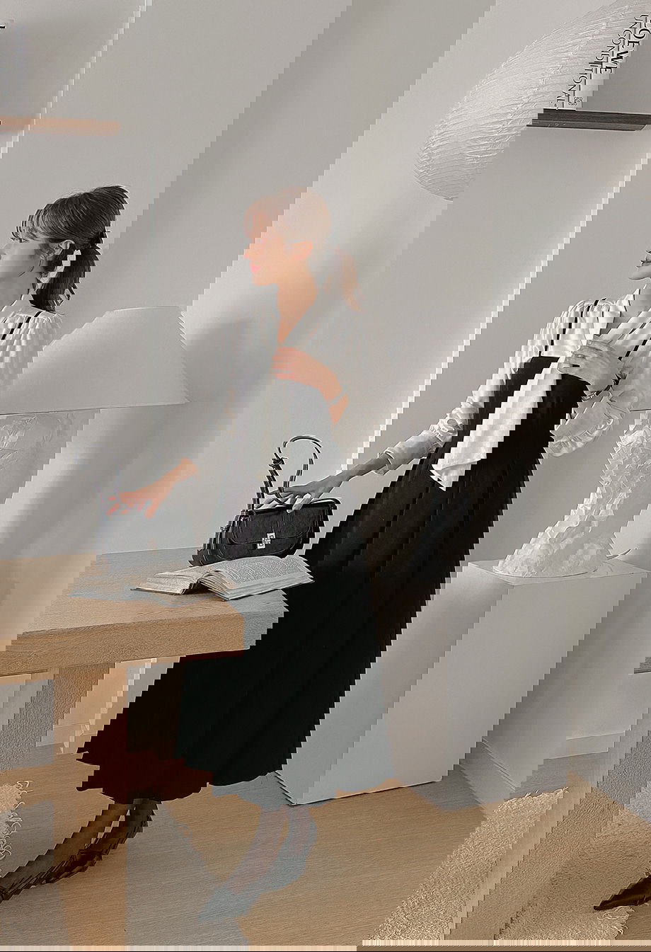 리리앤코 (끈조절) 포레스니 뷔스티에 플리츠 롱 원피스