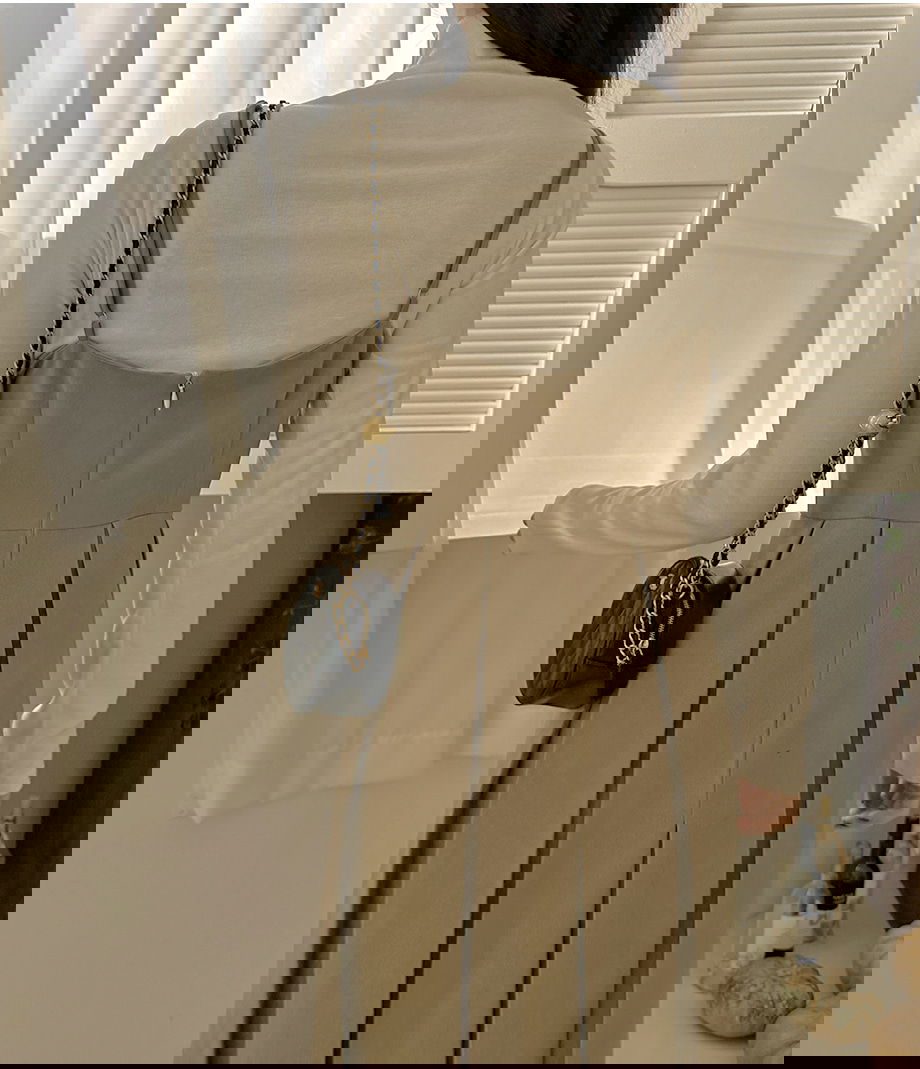 리리앤코 (끈조절) 포레스니 뷔스티에 플리츠 롱 원피스